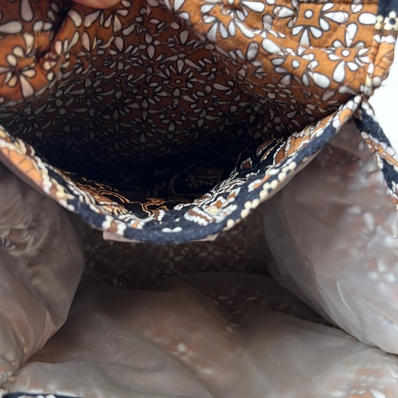 Vera Bradley Black/Brown Lunch/Cosmetics bag small - Picture 5 of 5